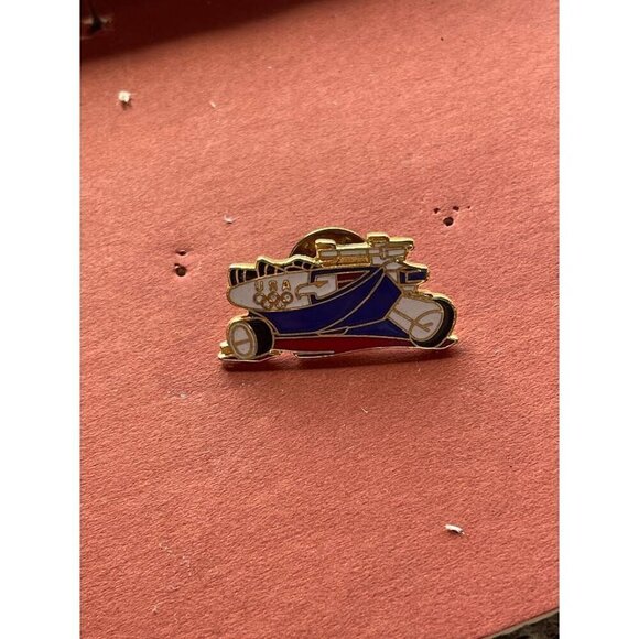 Vintage Olympic Pin 1988 Seoul South Korea Olympic‎ USA Vehicle Hanna Barbera 1B - Picture 4 of 7